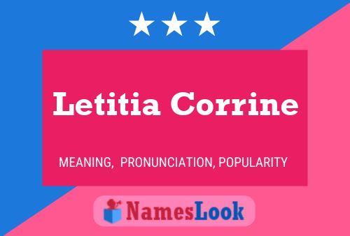 Poster del nome Letitia Corrine