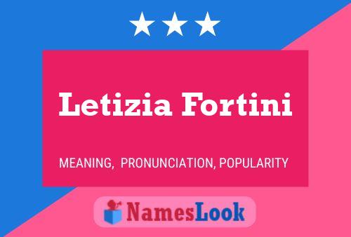 Poster del nome Letizia Fortini