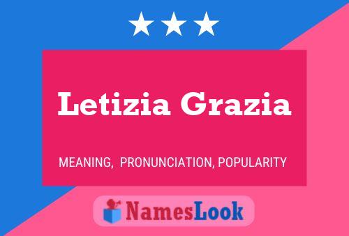 Poster del nome Letizia Grazia