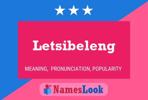 Poster del nome Letsibeleng