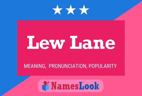 Poster del nome Lew Lane