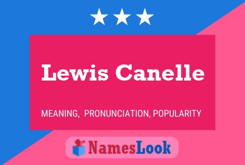 Poster del nome Lewis Canelle