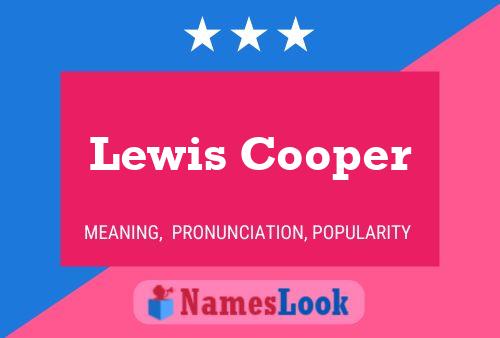 Poster del nome Lewis Cooper