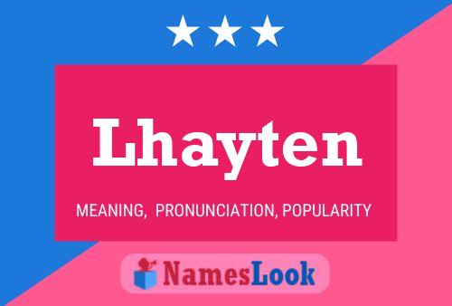 Poster del nome Lhayten