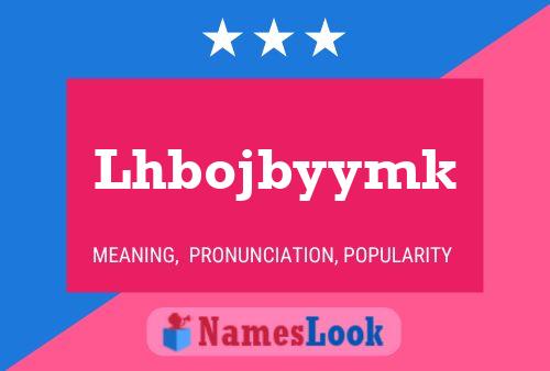 Poster del nome Lhbojbyymk