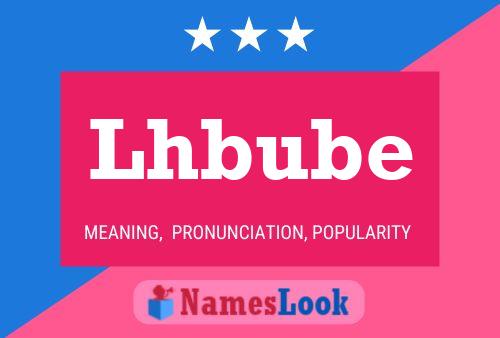 Poster del nome Lhbube