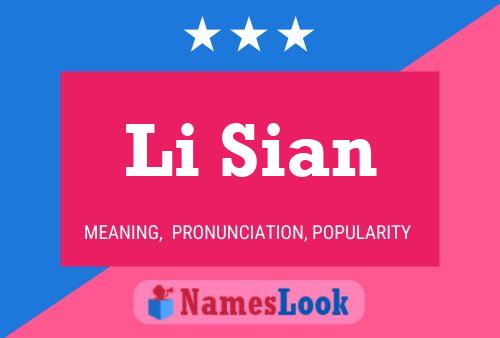 Poster del nome Li Sian