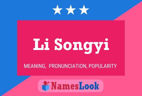 Poster del nome Li Songyi