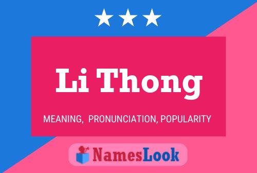 Poster del nome Li Thong