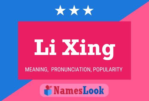 Poster del nome Li Xing