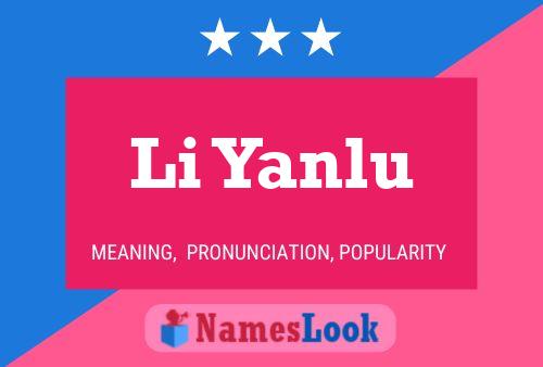 Poster del nome Li Yanlu