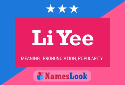 Poster del nome Li Yee