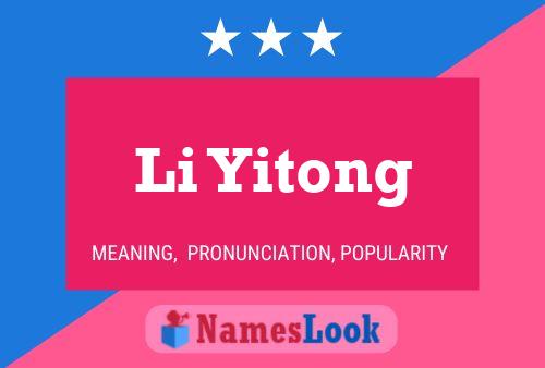 Poster del nome Li Yitong