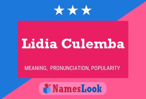 Poster del nome Lidia Culemba