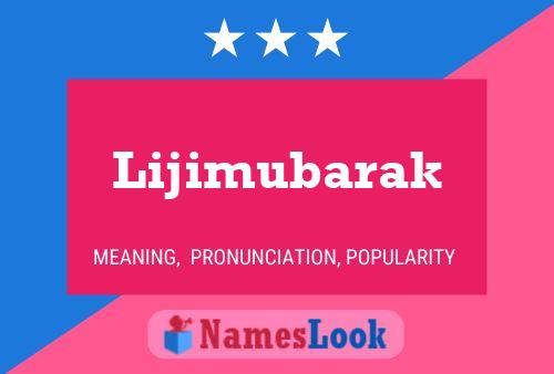 Poster del nome Lijimubarak