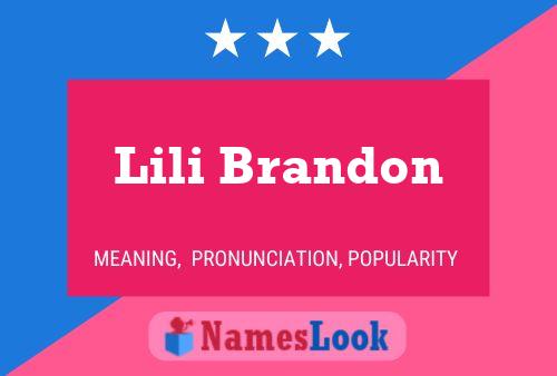 Poster del nome Lili Brandon