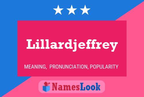 Poster del nome Lillardjeffrey