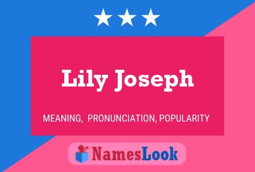 Poster del nome Lily Joseph