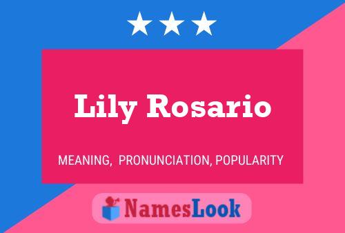 Poster del nome Lily Rosario