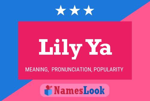 Poster del nome Lily Ya