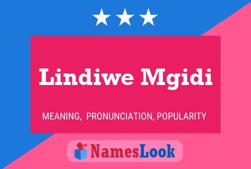 Poster del nome Lindiwe Mgidi