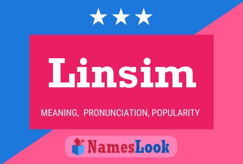 Poster del nome Linsim