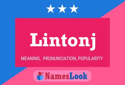 Poster del nome Lintonj