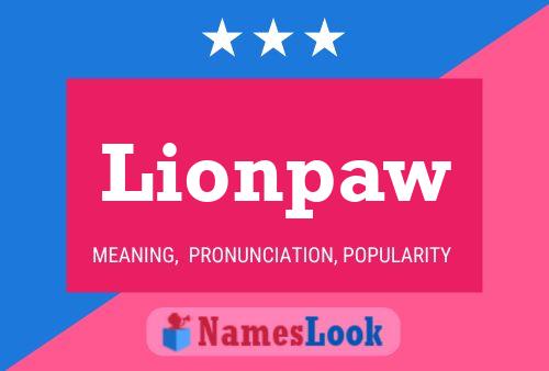 Poster del nome Lionpaw