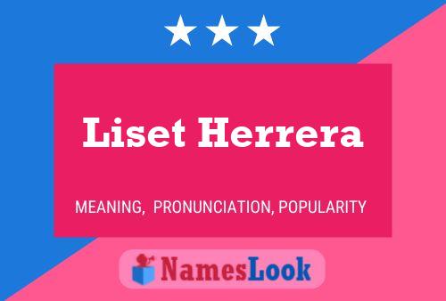 Poster del nome Liset Herrera