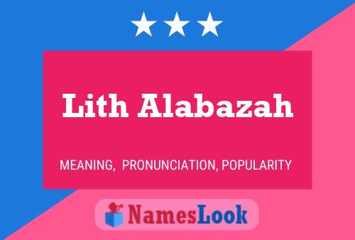 Poster del nome Lith Alabazah