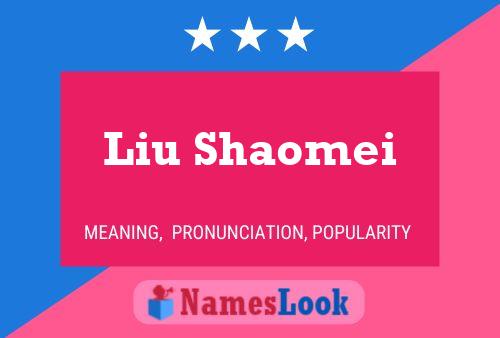 Poster del nome Liu Shaomei