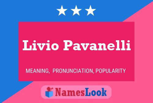 Poster del nome Livio Pavanelli