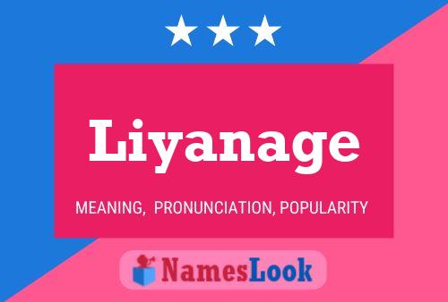 Poster del nome Liyanage