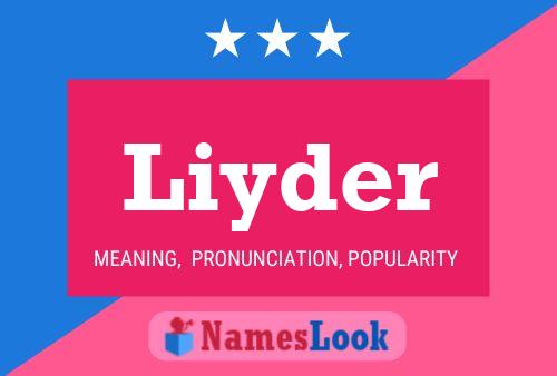 Poster del nome Liyder