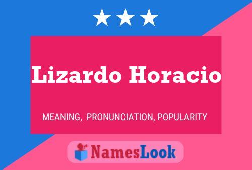 Poster del nome Lizardo Horacio