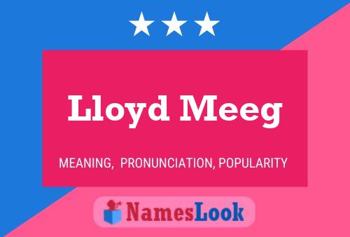 Poster del nome Lloyd Meeg