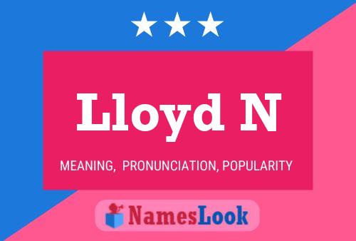 Poster del nome Lloyd N