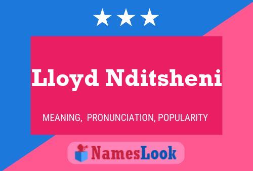 Poster del nome Lloyd Nditsheni