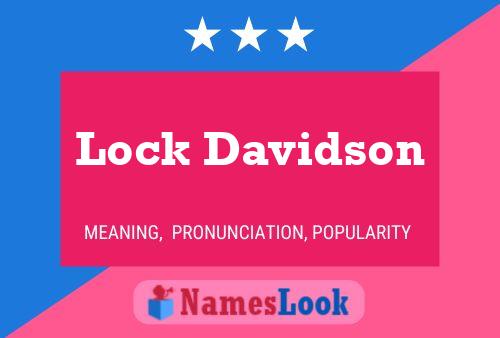 Poster del nome Lock Davidson