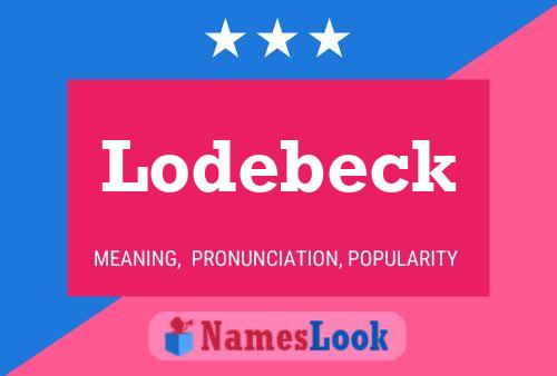 Poster del nome Lodebeck