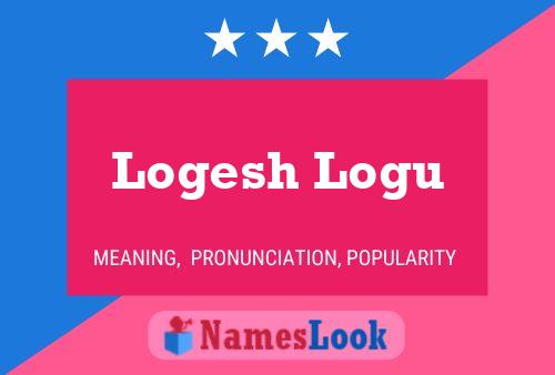 Poster del nome Logesh Logu