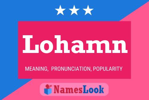 Poster del nome Lohamn