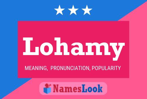 Poster del nome Lohamy