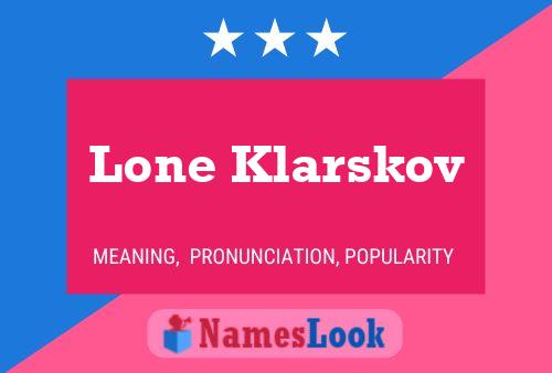 Poster del nome Lone Klarskov