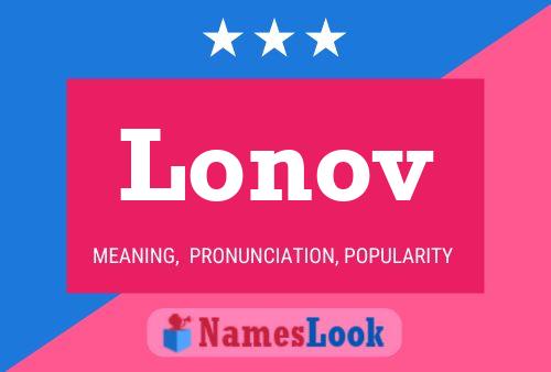 Poster del nome Lonov