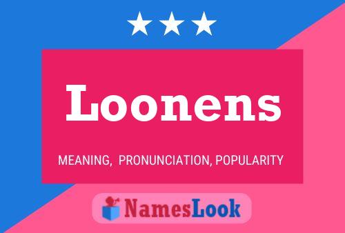 Poster del nome Loonens