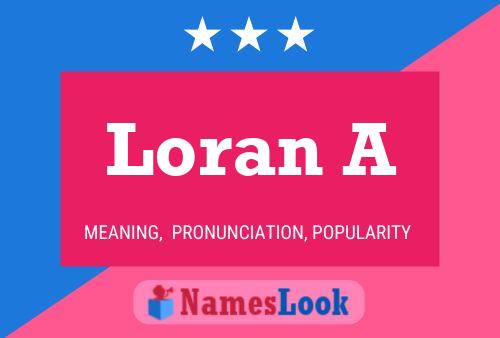 Poster del nome Loran A