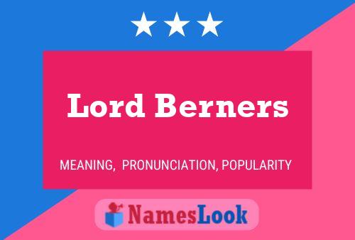 Poster del nome Lord Berners