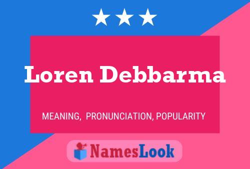 Poster del nome Loren Debbarma