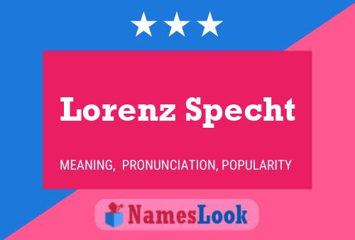 Poster del nome Lorenz Specht